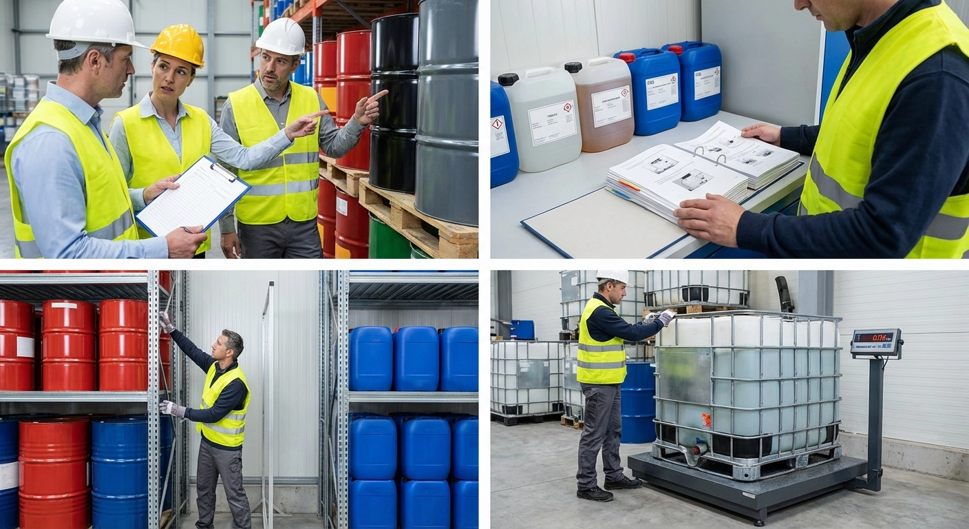 Gefährdungsbeurteilung nach TRGS 510: Mengenschwellen, Lagerklassen, Praxisleitfaden