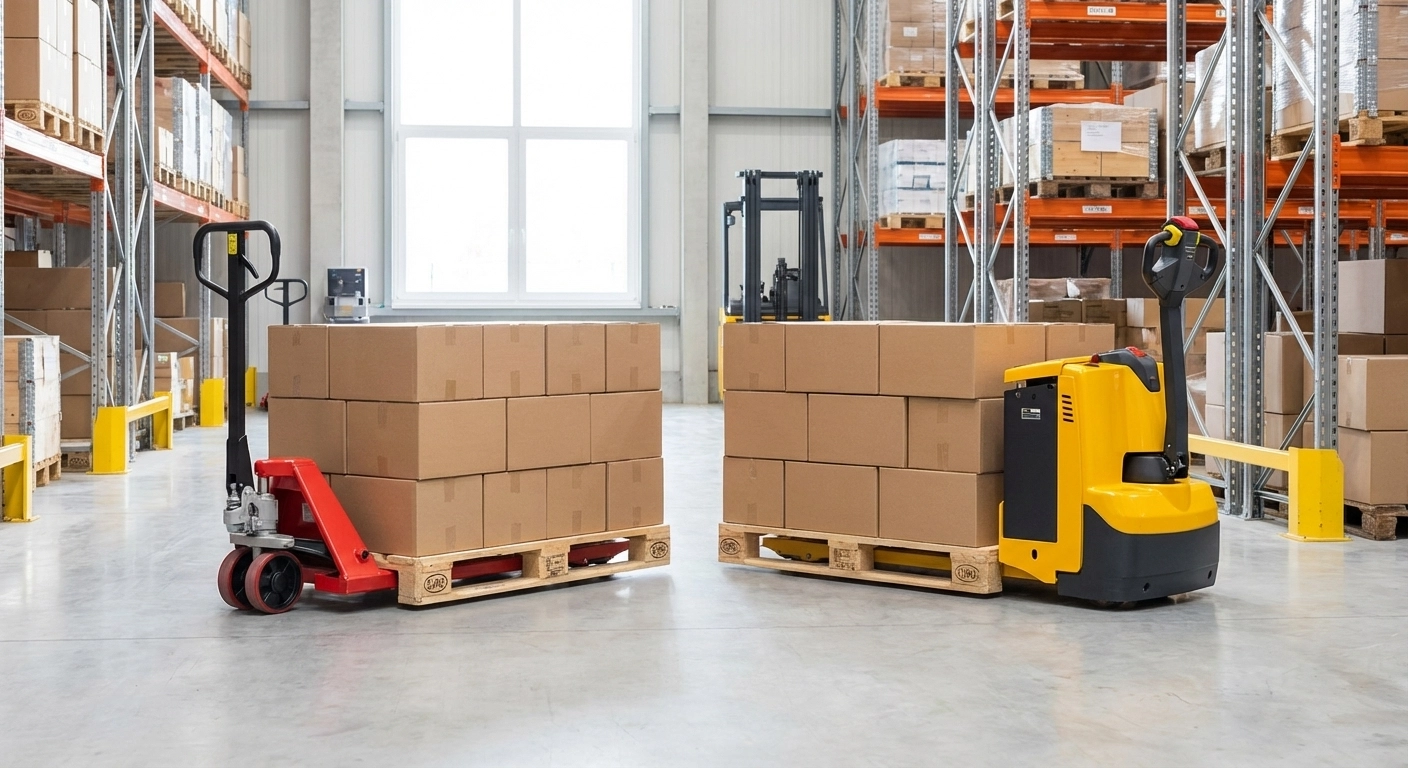 Hubwagen-Vergleich 2026: Manuell vs. Elektrisch — Kosten und Kaufberatung