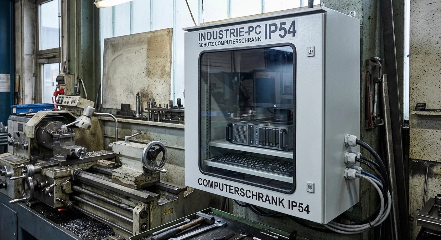 Industrie-PC in Werkstatt und Produktion schützen: Computerschränke, Schutzklassen und Belüftung