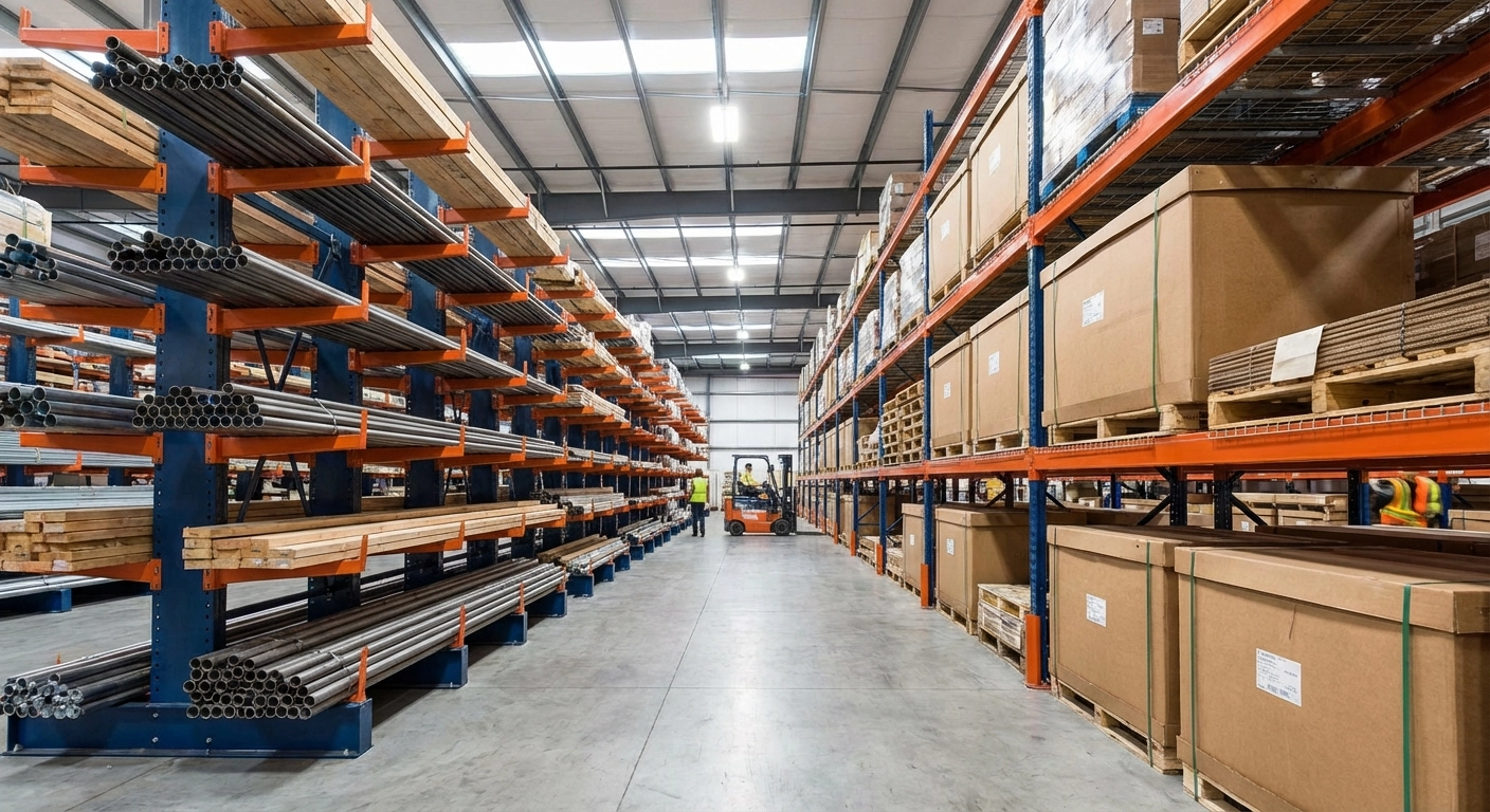 Kragarmregale und Weitspannregale: Langgut und Sperrgut richtig lagern