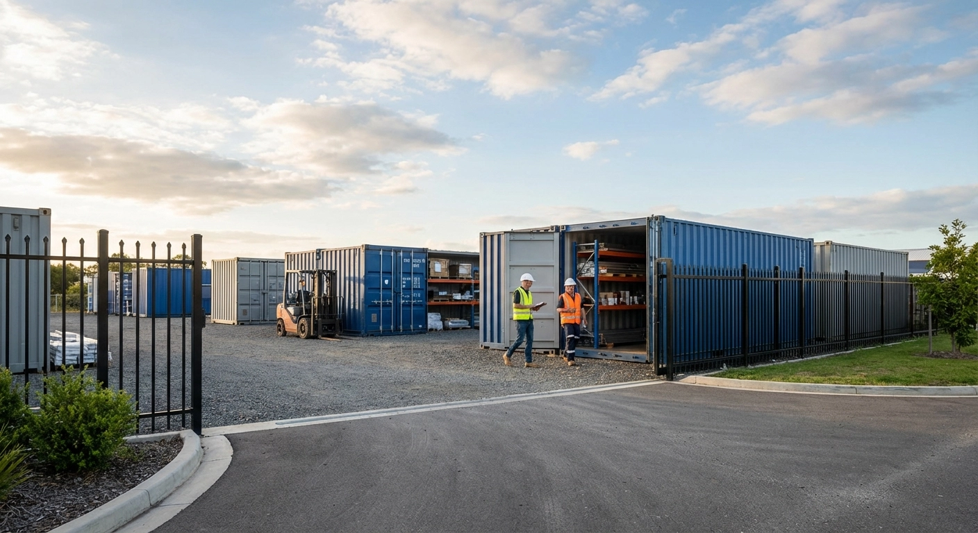 Lagercontainer und Materialcontainer: Außenlager sicher und genehmigungsfrei einrichten