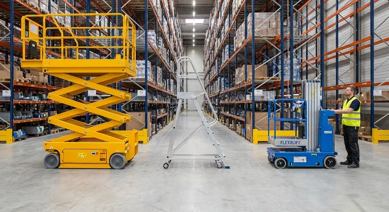 Mobile Arbeitsbühne & Podestleiter: FlexxLift Alternative
