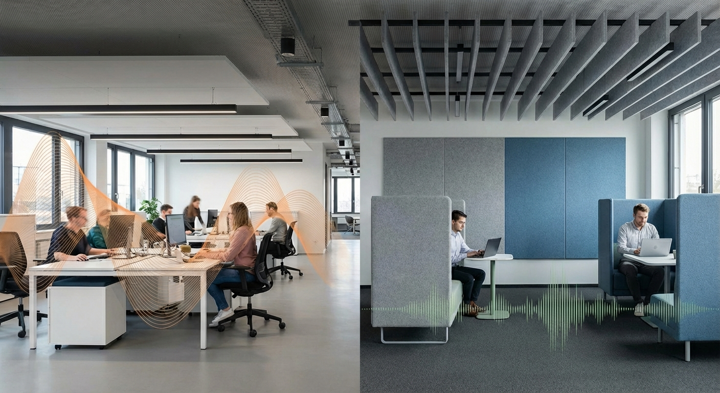 Schallschutz im Büro – Akustiklösungen im Vergleich