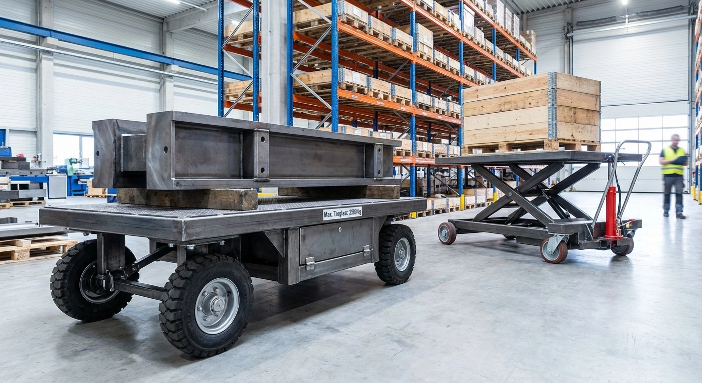 Schwerlast-Transportwagen: Was bei Traglasten über 1.000 kg zu beachten ist