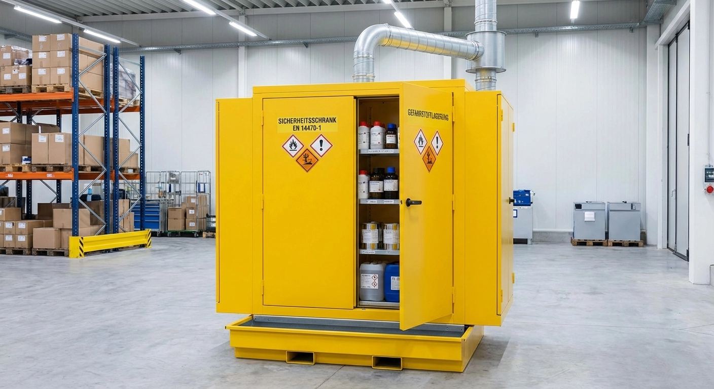 Sicherheitsschränke nach EN 14470-1: Gefahrstofflagerung richtig umsetzen