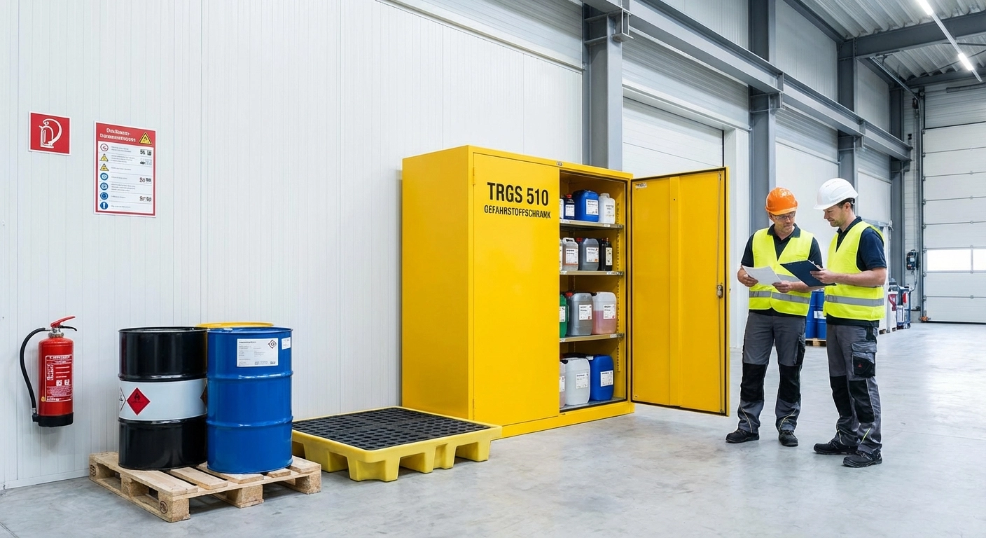 TRGS 510 Praxisleitfaden 2026: Gefahrstoffe richtig lagern